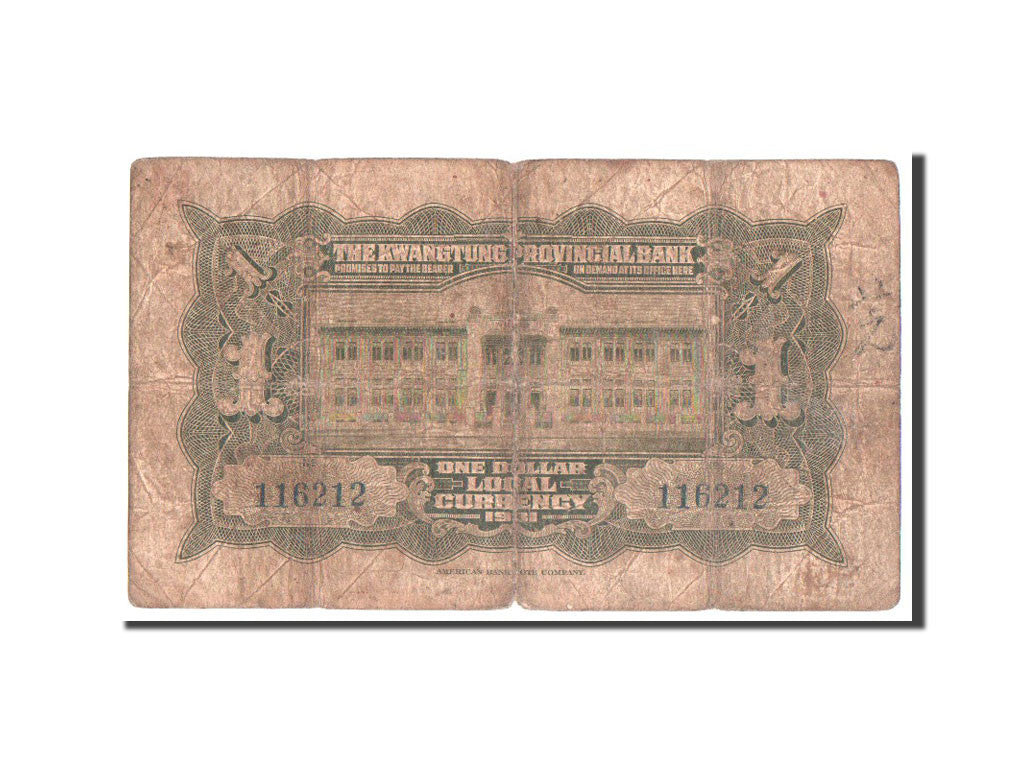 Banconote, Cina, 1 Dollar, 1931, B+