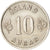Munten, IJsland, 10 Aurar, 1966, ZF+, Copper-nickel, KM:10