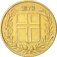 Moneda, Islandia, 50 Aurar, 1973, MBC+, Níquel - latón, KM:17