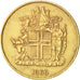 Iceland, 2 Kronur, 1966, AU(50-53), Nickel-brass, KM:13a.1