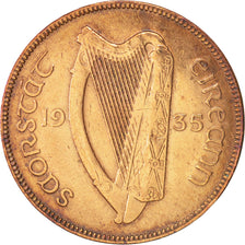 IRELAND REPUBLIC, Penny, 1935, AU(50-53), Bronze, KM:3