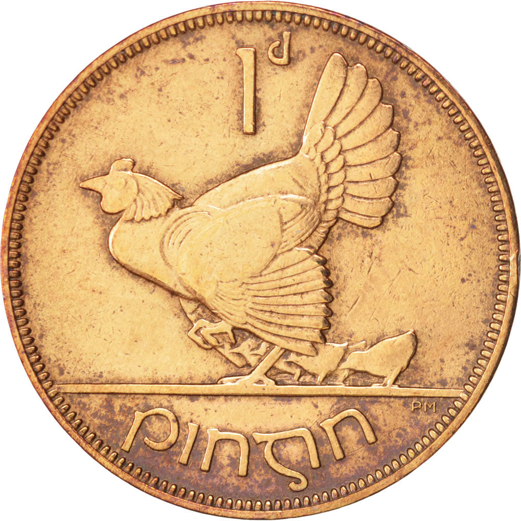 IRELAND REPUBLIC, Penny, 1935, AU(50-53), Bronze, KM:3