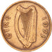 Munten, REPUBLIEK IERLAND, 1/2 Penny, 1971, ZF+, Bronze, KM:19