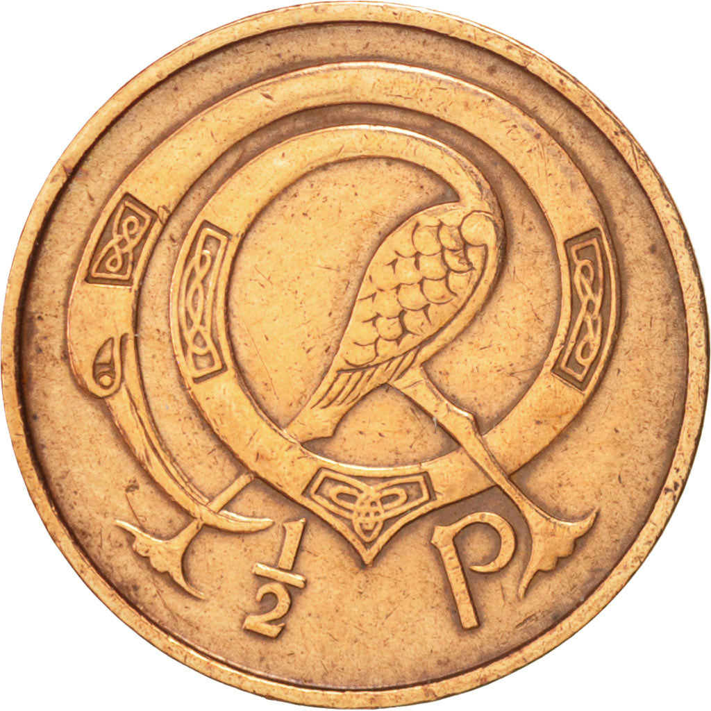Coin, IRELAND REPUBLIC, 1/2 Penny, 1971, AU(50-53), Bronze, KM:19