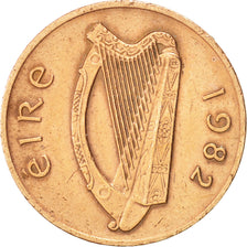 Moneta, REPUBLIKA IRLANDII, Penny, 1982, AU(50-53), Bronze, KM:20