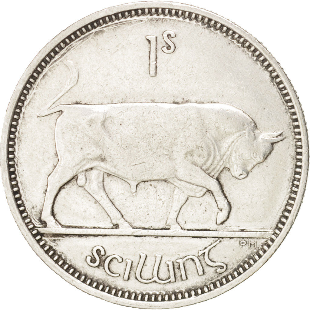 IRELAND REPUBLIC, Shilling, 1940, AU(50-53), Silver, KM:14