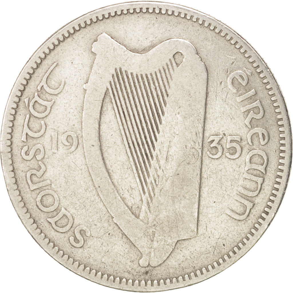 IRELAND REPUBLIC, Shilling, 1935, VF(30-35), Silver, KM:6