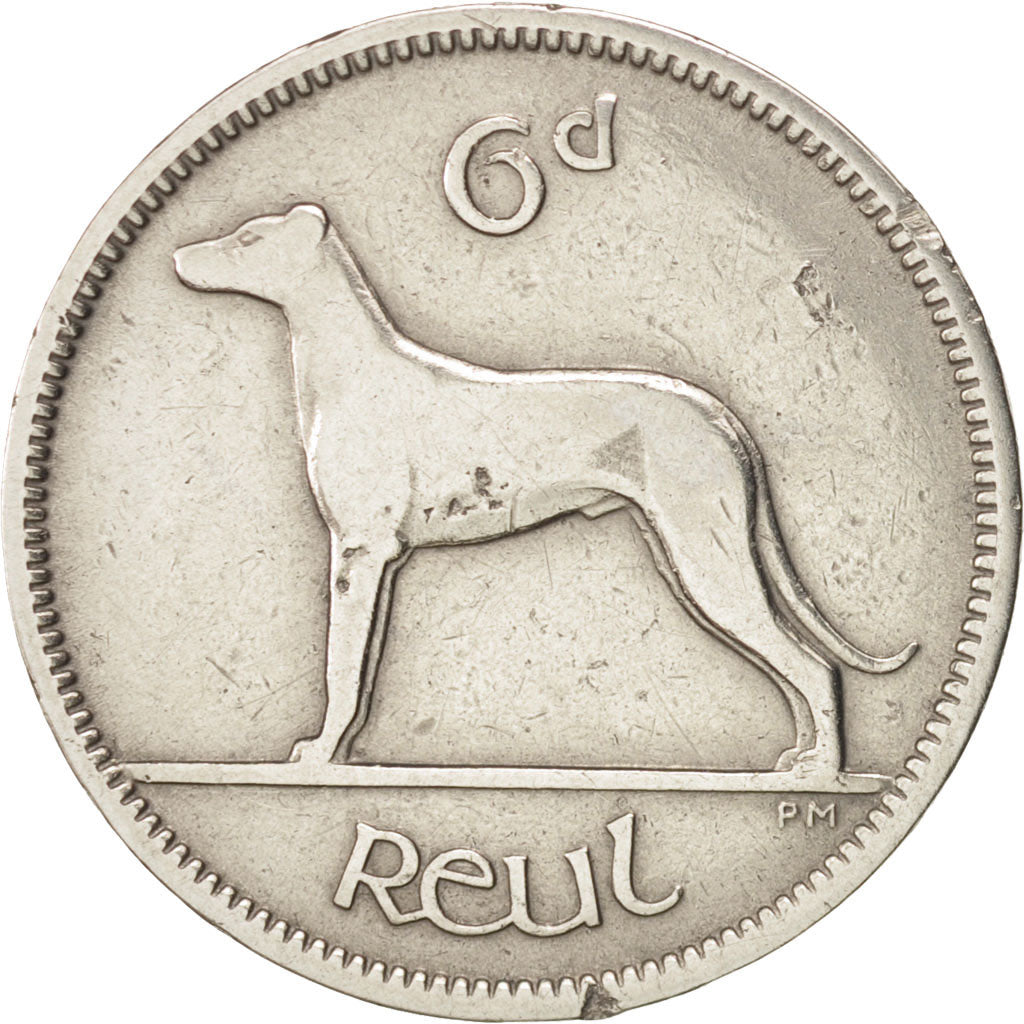 IRELAND REPUBLIC, 6 Pence, 1928, EF(40-45), Nickel, KM:5