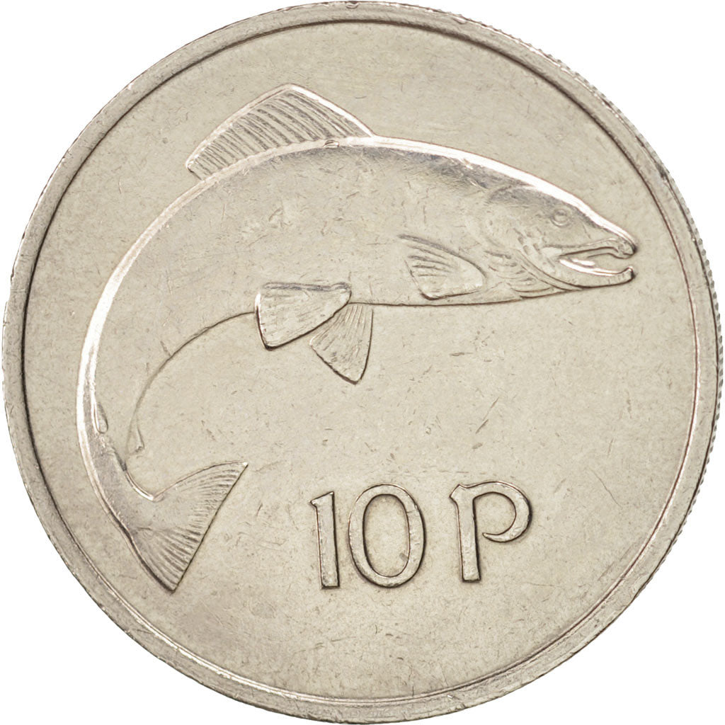 Coin, IRELAND REPUBLIC, 10 Pence, 1980, AU(50-53), Copper-nickel, KM:23
