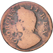 Great Britain, George II, Farthing, 1735, VG(8-10), Copper, KM:572