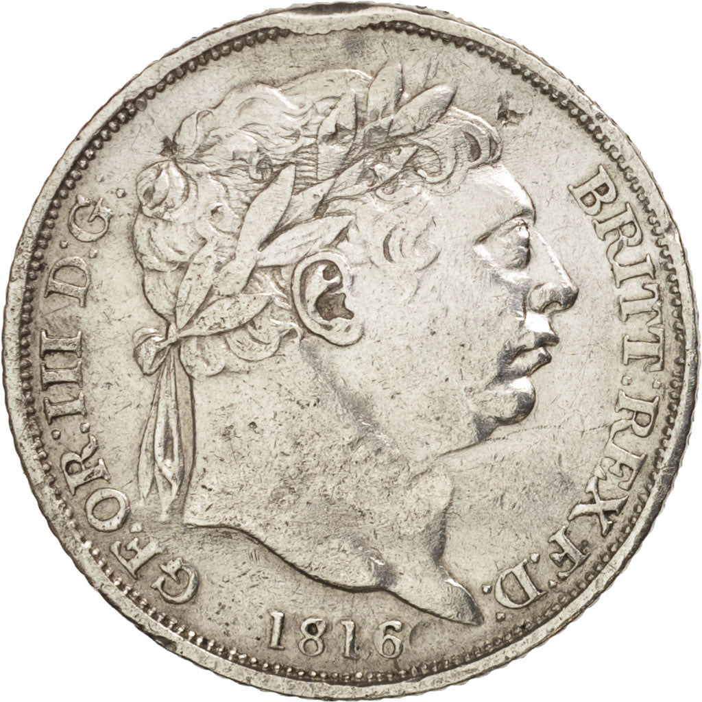 Great Britain, George III, 6 Pence, 1816, VF(30-35), Silver, KM:665