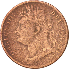 Great Britain, George IV, Farthing, 1823, F(12-15), Copper, KM:677