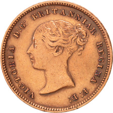 Coin, Great Britain, Victoria, 1/2 Farthing, 1844, AU(50-53), Copper, KM:738