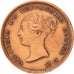Coin, Great Britain, Victoria, 1/2 Farthing, 1844, AU(50-53), Copper, KM:738