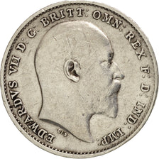 Great Britain, Edward VII, 3 Pence, 1903, EF(40-45), Silver, KM:797.1
