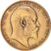 Coin, Great Britain, Edward VII, Penny, 1905, VF(30-35), Bronze, KM:794.2