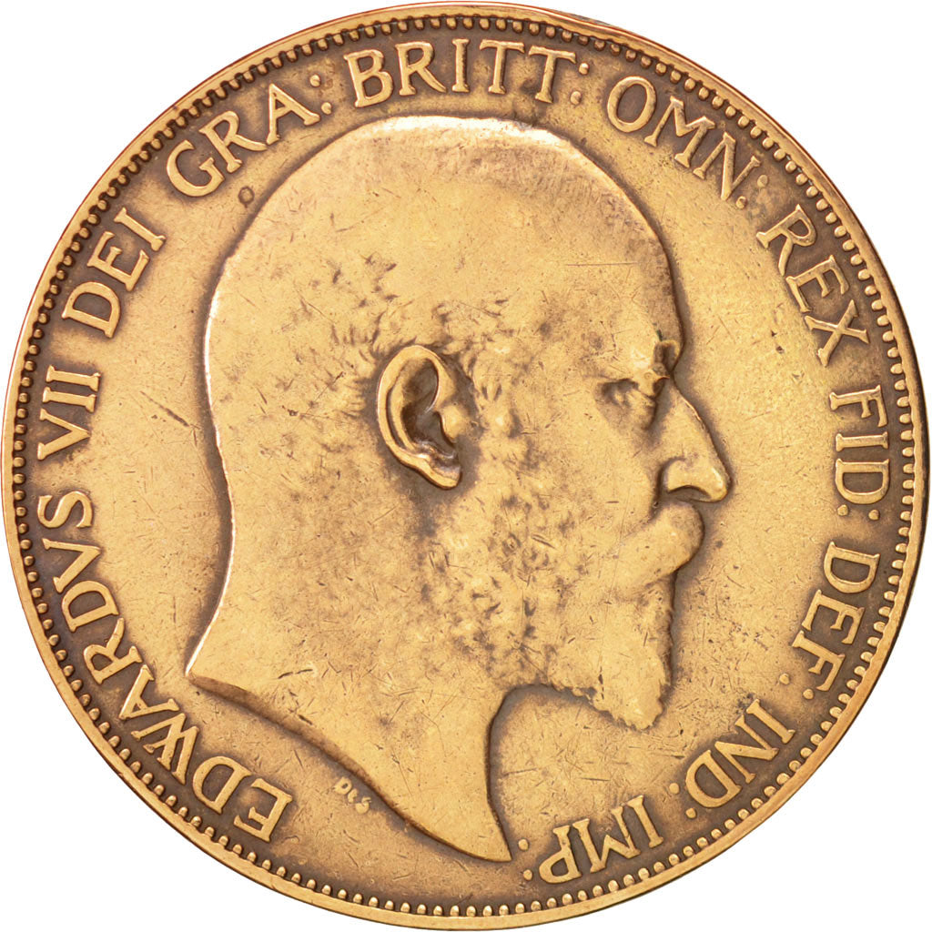 Great Britain, Edward VII, Penny, 1906, VF(30-35), Bronze, KM:794.2