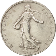 France, Semeuse, 2 Francs, 1916, Paris, AU(50-53), Silver, KM:845.1, Gad:532