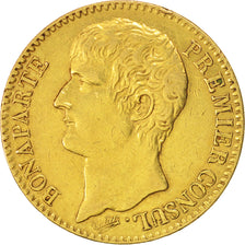 Moneda, Francia, Napoléon I, 40 Francs, 1803, Paris, MBC+, Oro, KM:652