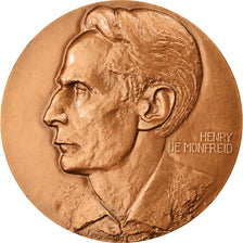 Frankrijk, Medaille, Henry de Monfreid, Ecrivain, Shipping, 1966, Normand, UNC-