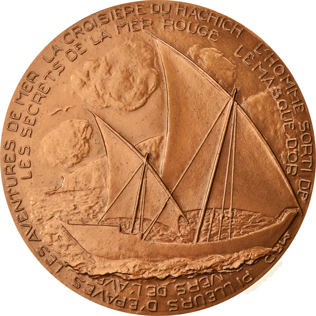 Frankrijk, Medaille, Henry de Monfreid, Ecrivain, Shipping, 1966, Normand, UNC-