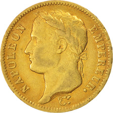 Moneda, Francia, Napoléon I, 40 Francs, 1811, Paris, MBC, Oro, KM:696.1