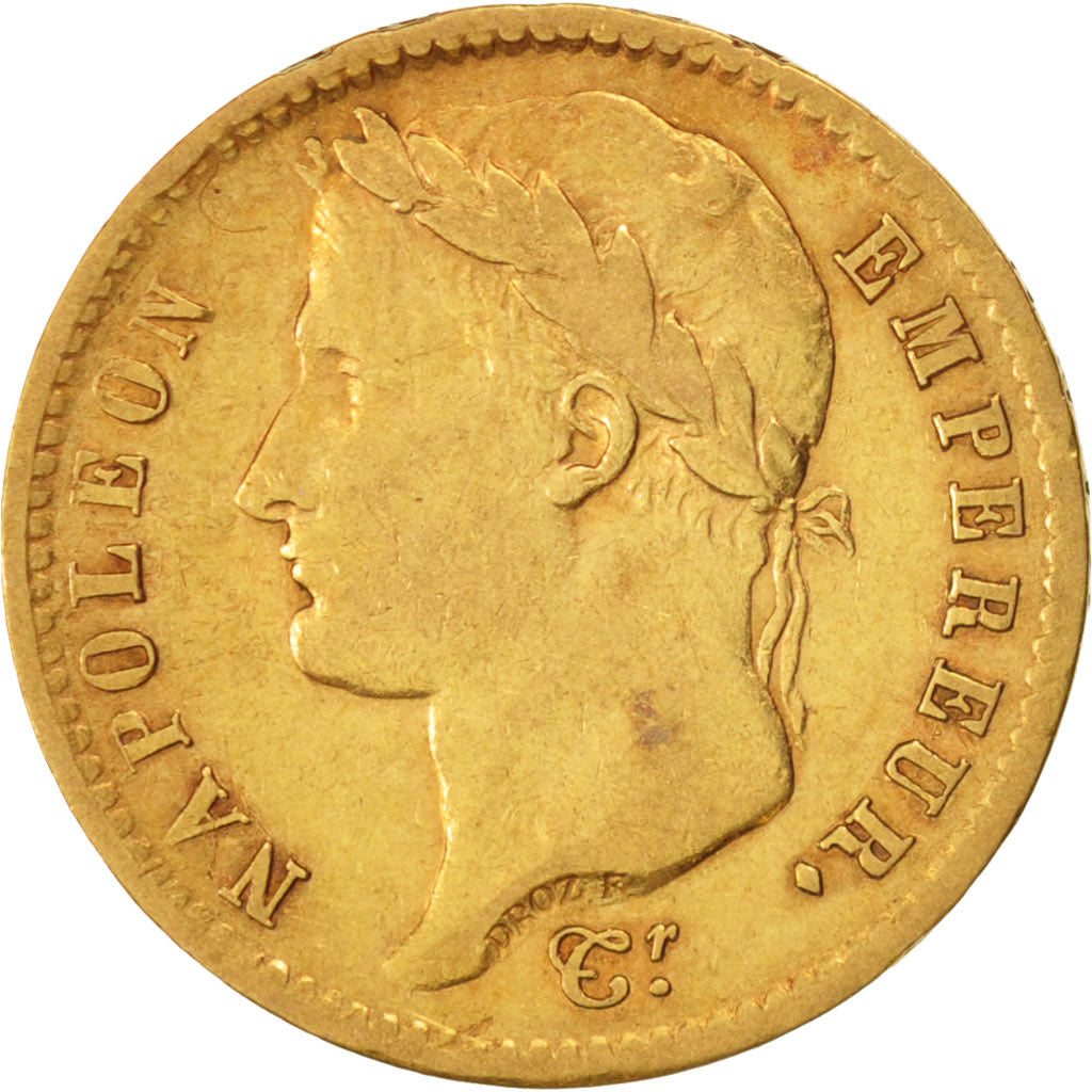 Coin, France, Napoléon I, 20 Francs, 1808, Paris, AU(50-53), Gold, KM:687.1