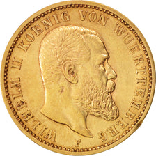 Etats allemands, Wilhelm II, 20 Mark, 1897, Freudenstadt, TTB+, KM 634