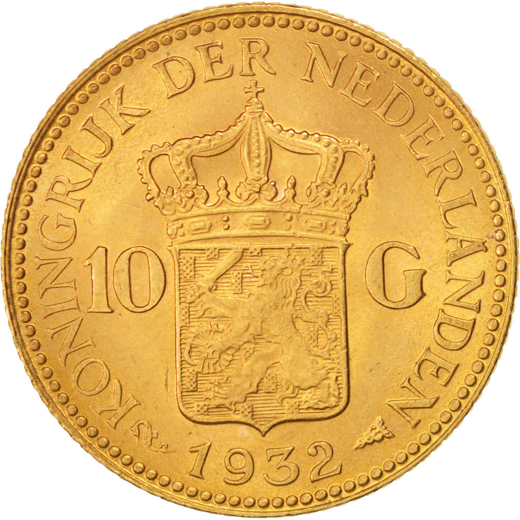 Monnaie, Pays-Bas, Wilhelmina I, 10 Gulden, 1932, SUP, Or, KM:162