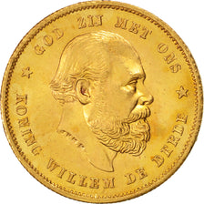 Munten, Nederland, William III, 10 Gulden, 1886, PR, Goud, KM:106