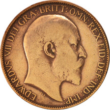 Coin, Great Britain, Edward VII, 1/2 Penny, 1905, VF(20-25), Bronze, KM:793.2