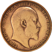 Monnaie, Grande-Bretagne, Edward VII, 1/2 Penny, 1905, TB, Bronze, KM:793.2