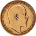 Coin, Great Britain, Edward VII, 1/2 Penny, 1906, VF(20-25), Bronze, KM:793.2