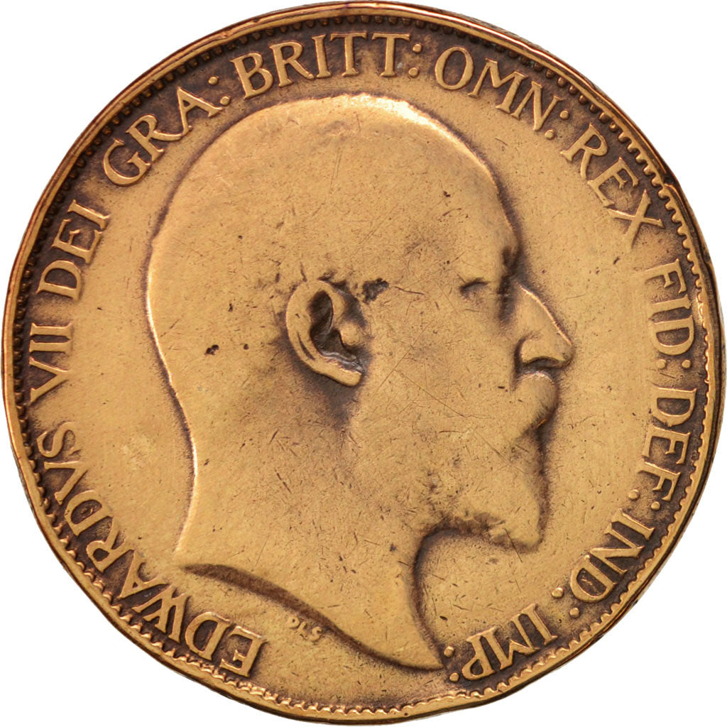 Monnaie, Grande-Bretagne, Edward VII, 1/2 Penny, 1903, TB, Bronze, KM:793.2