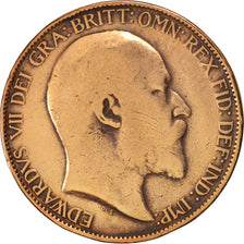 Coin, Great Britain, Edward VII, 1/2 Penny, 1902, VF(20-25), Bronze, KM:793.2