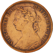Coin, Great Britain, Victoria, Farthing, 1886, EF(40-45), Bronze, KM:753