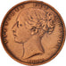 Great Britain, Victoria, Farthing, 1853, EF(40-45), Copper, KM:725