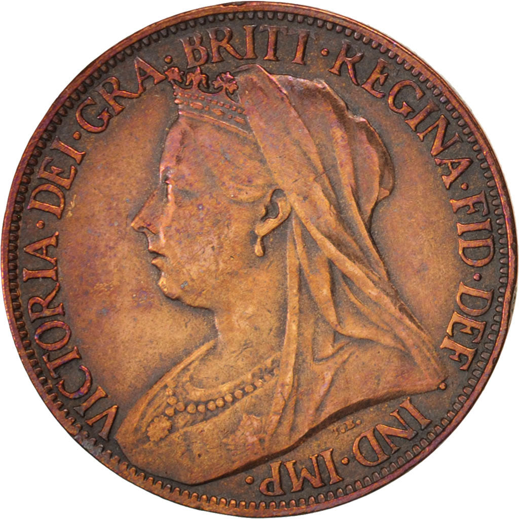 Great Britain, Victoria, Farthing, 1900, EF(40-45), Bronze, KM:788.2