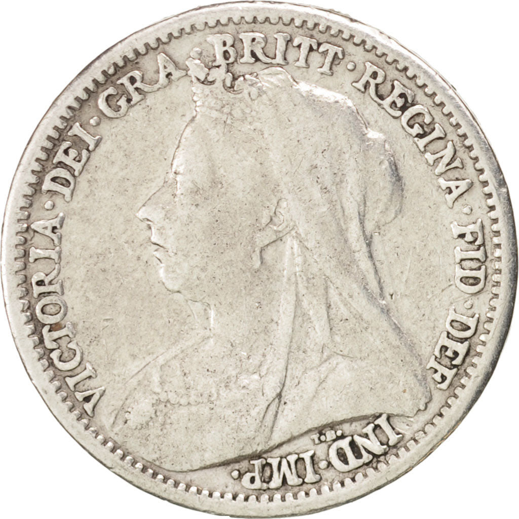 Great Britain, Victoria, 3 Pence, 1901, EF(40-45), Silver, KM:777