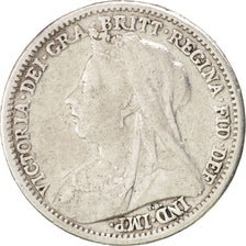 Great Britain, Victoria, 3 Pence, 1901, EF(40-45), Silver, KM:777