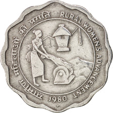 Moneda, INDIA-REPÚBLICA, 10 Paise, 1980, MBC, Aluminio, KM:35