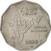 Moneta, INDIE-REPUBLIKA, 2 Rupees, 2000, AU(50-53), Miedź-Nikiel, KM:121.3
