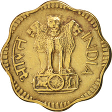 Münze, INDIA-REPUBLIC, 10 Paise, 1970, SS+, Nickel-brass, KM:26.3