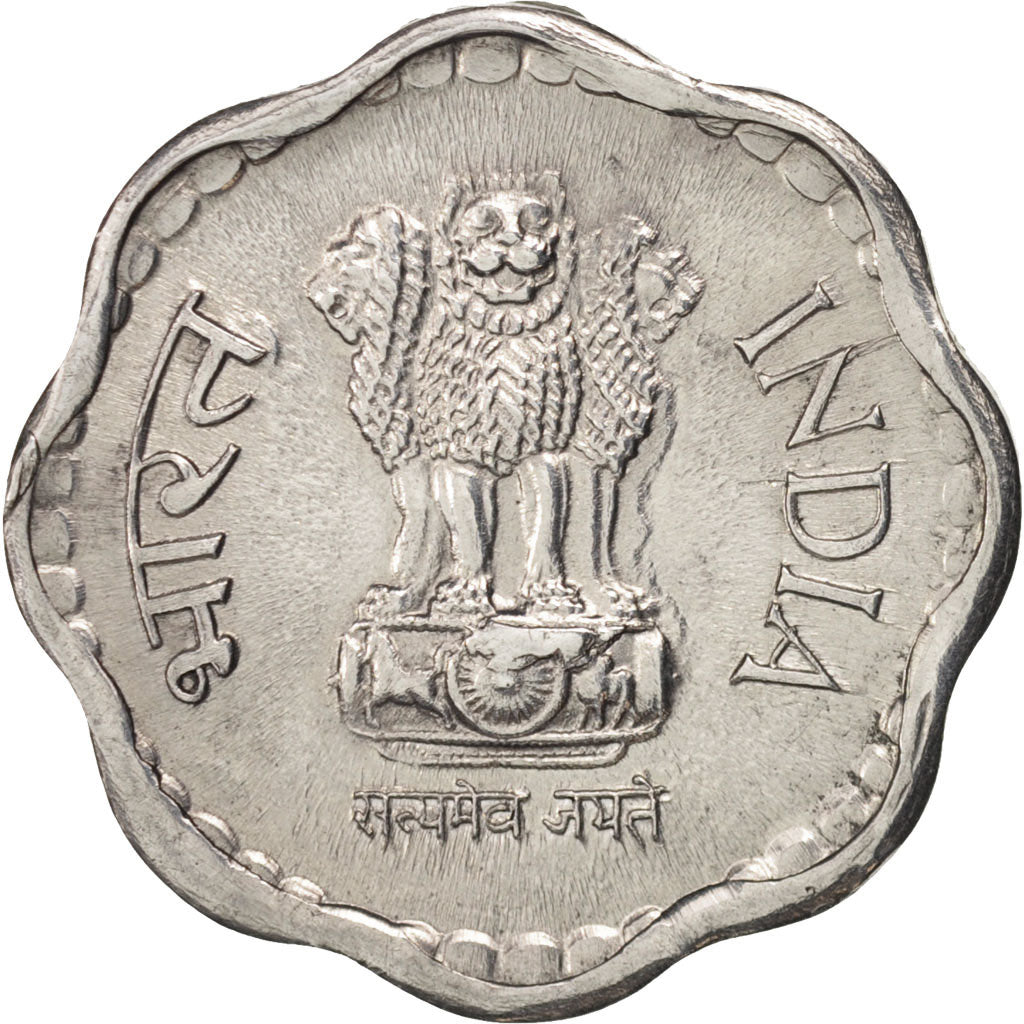 Coin, INDIA-REPUBLIC, 10 Paise, 1984, AU(50-53), Aluminum, KM:39