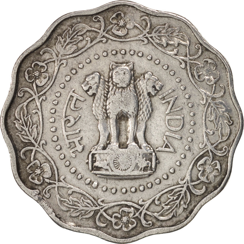 Moneta, REPUBBLICA DELL’INDIA, 10 Paise, 1973, BB, Alluminio, KM:27.1