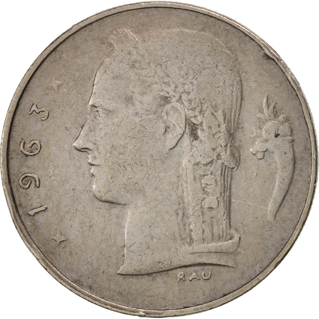 Munten, België, Franc, 1963, ZF+, Copper-nickel, KM:143.1