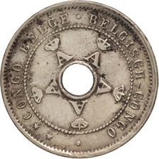 Belgian Congo, 5 Centimes, 1911, AU(50-53), Copper-nickel, KM:17