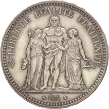 France, Hercule, 5 Francs, 1849, Paris, MS(60-62), Silver, KM:756.1