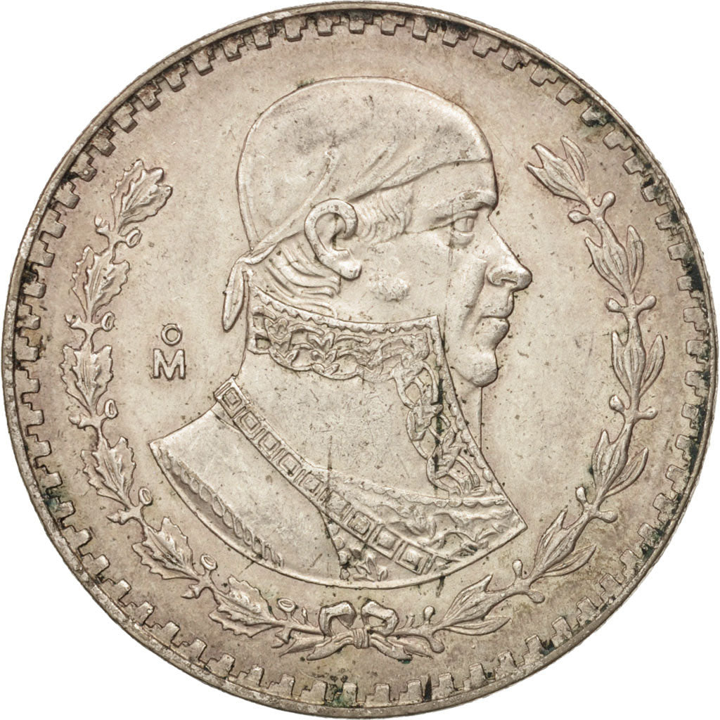 Mexico, Peso, 1962, Mexico City, AU(55-58), Silver, KM:459