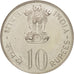 INDIA-REPUBLIC, 10 Rupees, 1973, Mumbai, Bombay, AU(55-58), Silver, KM:188